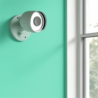 Los Angeles vivint camera facing a window